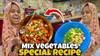 MIX VEGETABLES RECIPE ALOO GAJAR GOBI | Sanober Choti Vlog | Sanober Vlog | Sanober kitchen recipe