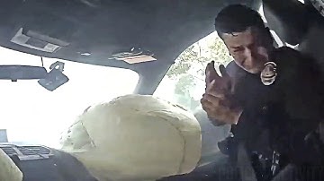 LAPD Cruiser Hits Civilian Car During Emergency Response