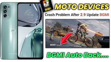 BGMI Finally, 100% Solution Moto Devices Crash 2.9 |  crash problem 2023 fix |  Crash Ho Raha Hai