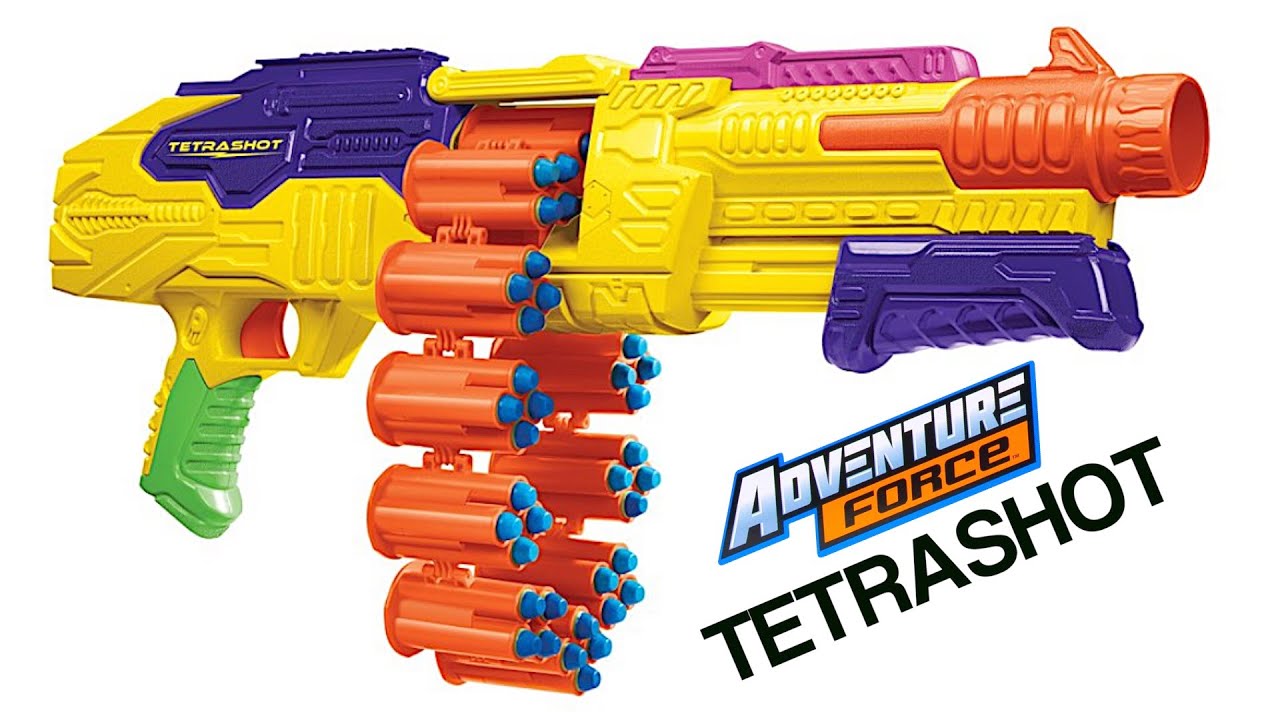 Tetrashot Blaster 48 Dart Belt Blaster YouTube
