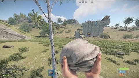 How to get wood in Rust! (2022 Rock method)