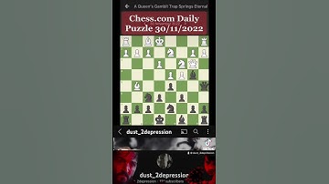 Chess.com Daily Puzzle 30/11/2022 - 