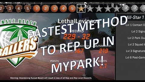 NBA 2K17 MYPARK FASTEST METHOD TO REPPING UP •NEVER LOSE A GAME!