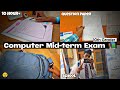 Computer  Half-Yearly Exam Vlog 🤕 : A Day In The Life Of A 10TH Grader | Class 10 Study Vlog | Udaan