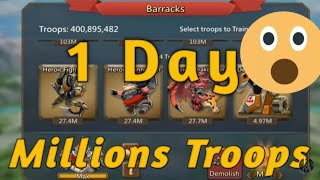 Millions Troops In One Hour - Training Trick - Lords Mobile lordsmobile