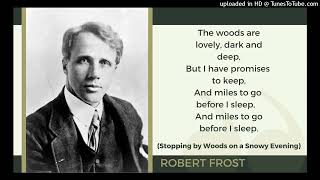 Read by the poet: "Stopping By Woods On A Snowy Evening" by Robert Frost