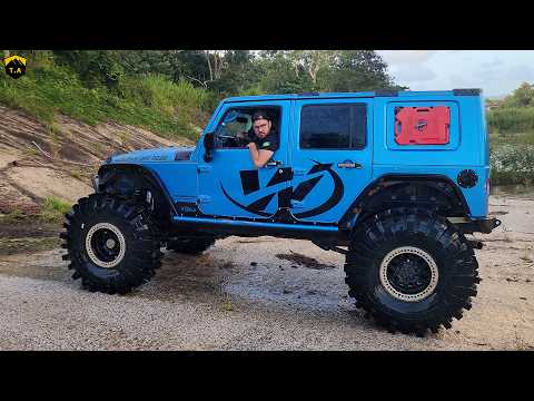 4x4 Slide Challenge - Very Slippery - Wranglers V8 @WaldysOffRoad