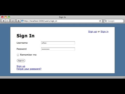how to create login app in ruby on rails