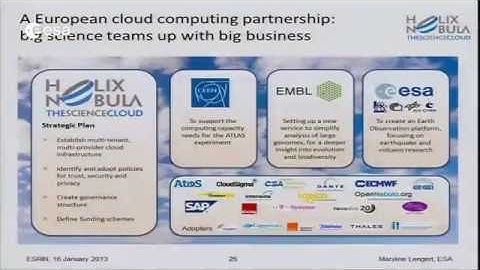 Helix Nebula - The Science Cloud Results & Engagement Maryline Lengert presenting Helix Nebula