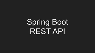 Создание REST приложения с использованием Spring