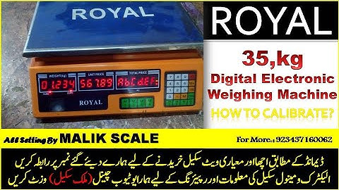 Digital Price Computing 35Kg Calibration Electronic Scale | MALIK SCALE