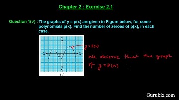 Ex 2 1  Q 1v  The graphs of y = px are given to find    Ch 2  Math for Class X CBSE
