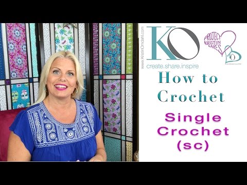 How to Make Single Crochet: Kristin Omdahl's Crochet Stitch Library