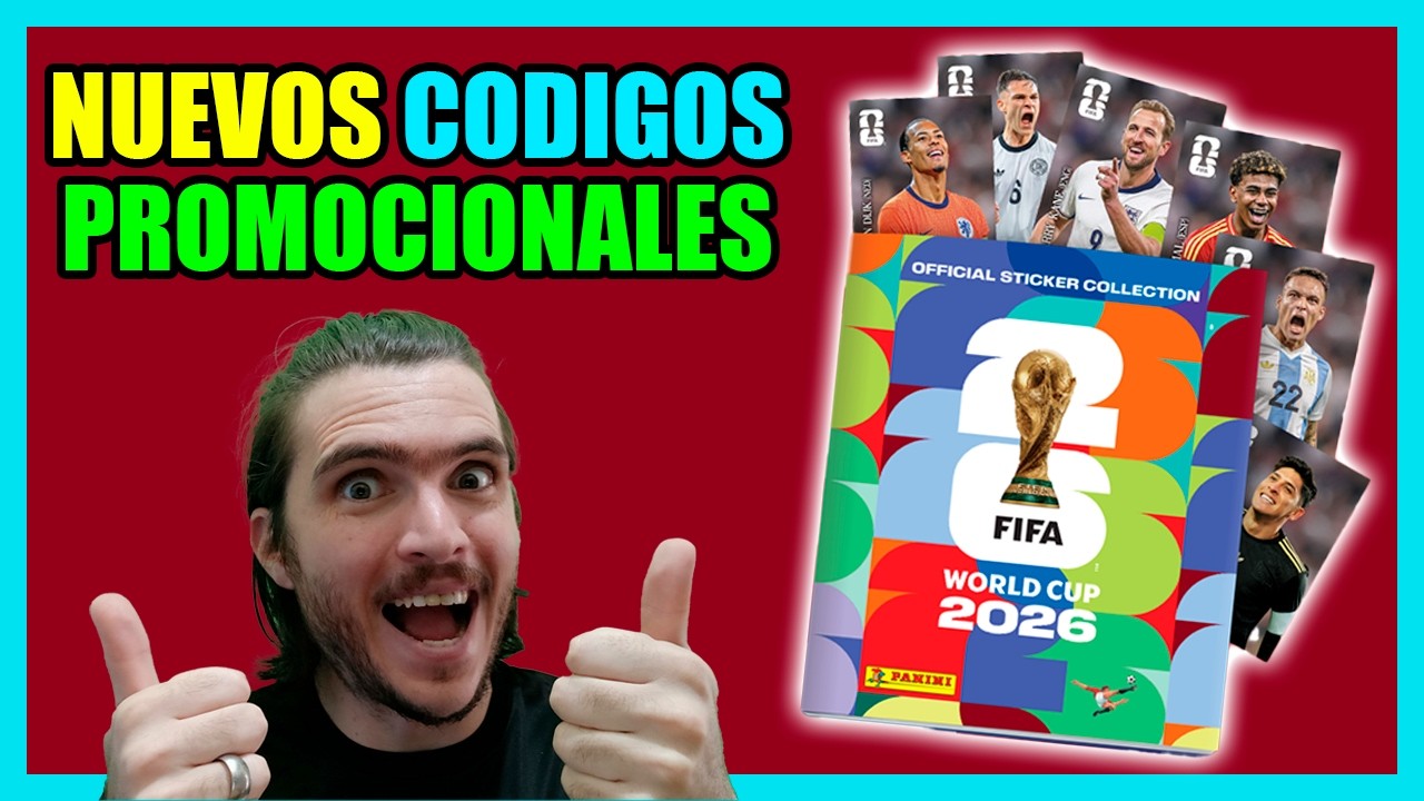 Nuevos CODIGOS PROMOCIONALES ALBUM VIRTUAL PANINI MUNDIAL 2026 - TRUCOS ...