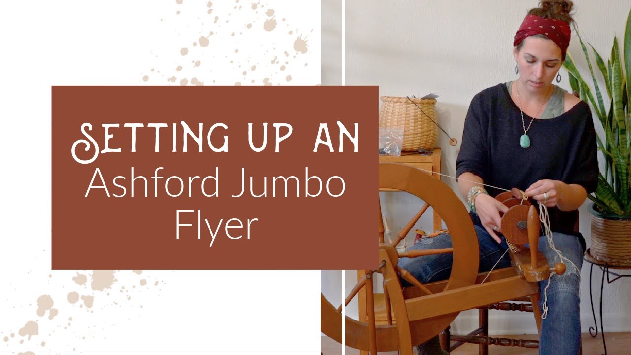 Setting up an Ashford Jumbo Flyer Spinning Wheel Tutorials Pt. 1
