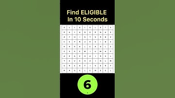 🔥Find The Word ELIGIBLE 🚀✨It In 10 Seconds 🚀|Puzzle Challenge 🧩| #shorts #viral #wordpuzzles
