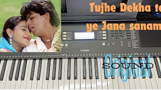 Tujhe Dekha to ye Jana sanam music🎵।। Piano।। Original sound