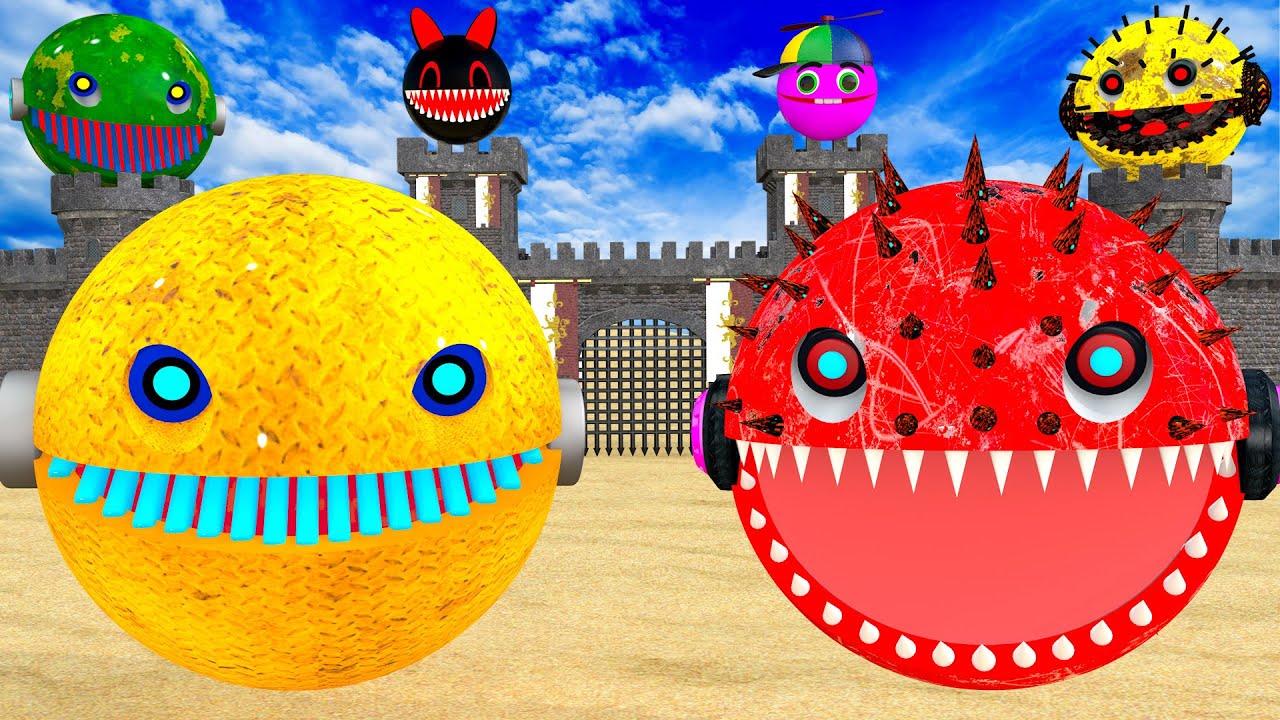 The most exciting match keeping MS PACMAN vs  ROBOT PACMAN Vs YELLOW MONSTER PACMAN 