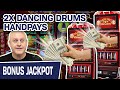 💃 Double Dancing Drums Handpay JACKPOTS ➕ INCREDIBLE Pharaoh’s Fortune Slots