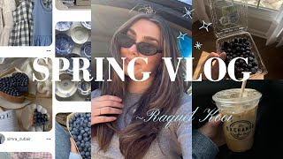 SPRING VLOG: easter baskets, spring haircut, trip to chicago, golden retriever, study with me!