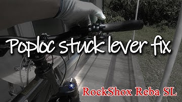 [MTB maintenance] RockShox Poploc stuck lever fix