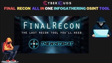 Final Recon Tool | Bug bounty hunting tool | All In One Information Gathering Tool | Cybersecurity