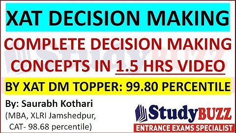 XAT Decision Making | Basics to Advance | Concepts + Questions + Tricks by XAT DM topper: 99.80 %ile