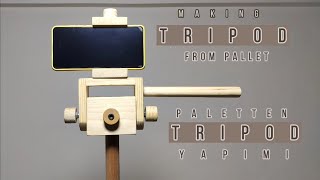 tripod made from pallets |  paletten tripod yapımı