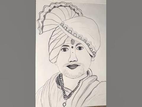 Bageswar Maharaj Outline Drawing || Dhirendra Krishna sastri Sketch ...