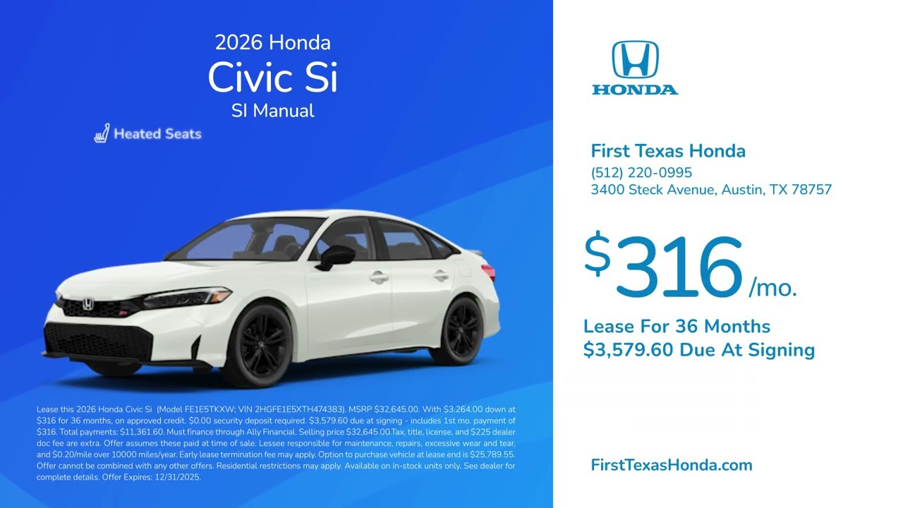 Honda Civic Si 12/28/2025 6663419