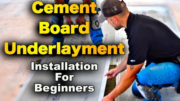 How to Install Floor Cement Board Underlayment for Tile