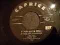 James Ray - If You Gotta Make A Fool Of Somebody - Early 60's R&B Tune