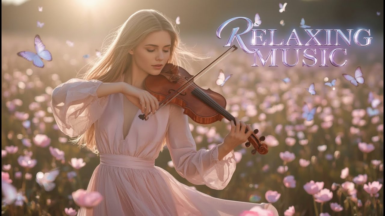 Flowing Light 2025 – Violin & Piano Relaxing Instrumental for Healing