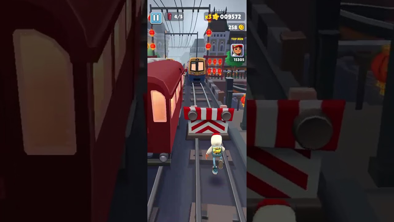 Jogando subway surfers