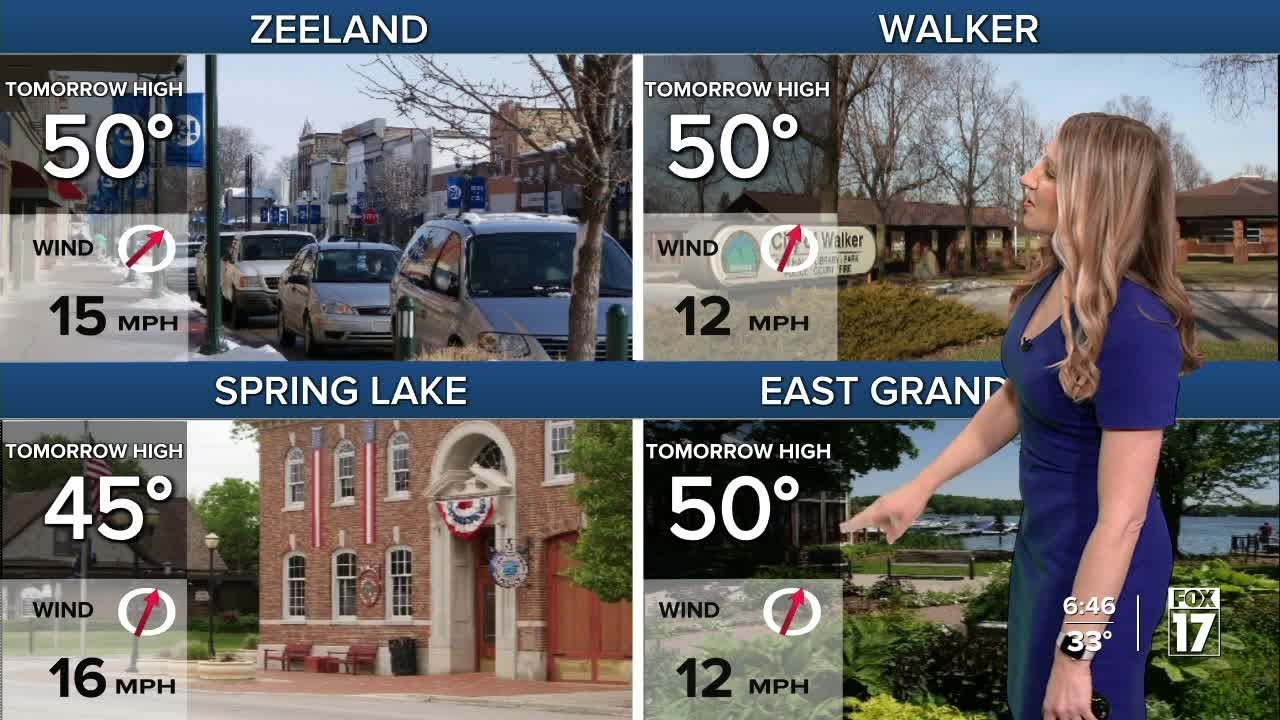 Thursday Late PM Forecast: Less breezy, not as cold - YouTube