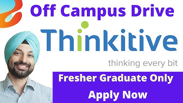 Thinkitive Off Campus Drive 2021