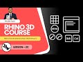 Rhino3D Course Lesson-2C: Mastering Grid Snap, Ortho, OSNAP &amp; Panels — Precision Modeling Essentials