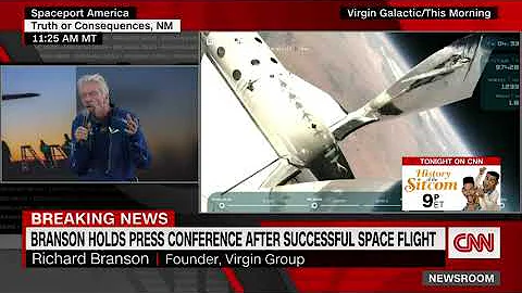 Richard Branson press conference