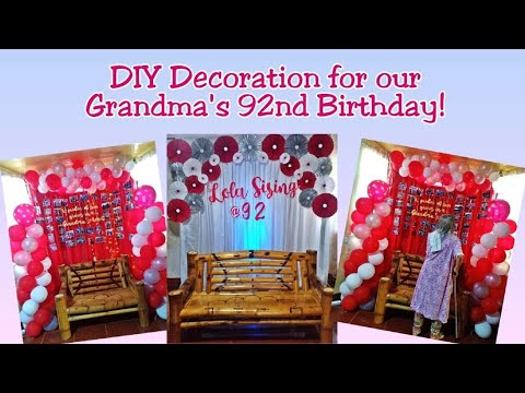 Grandma S 92nd Birthday Decoration L Easy Diy Paper Fan Decor Youtube