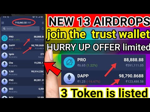 trust wallet airdrop, trust wallet 1000$ airdrop,new airdrop 13 token airdrops
