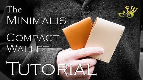 The Minimalist Compact Leather Wallet Tutorial by Fischer Workshops (HD)