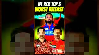 ipl history ke Top 3 worst  release players 😈 #shorts #cricket
