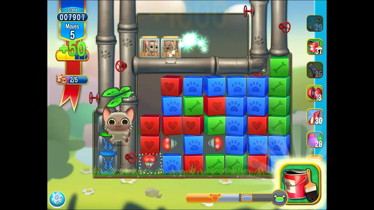Pet Rescue Saga level 5178 no boosters | PuzzledCubes.site