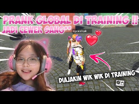 PRANK GLOBAL DI TRAINING !! NYAMAR JADI CEWEK SANG** , NGAKAK PARAH !!