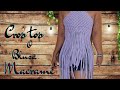 Como hacer una BLUSA o un TOP Crop tejido en MACRAMÉ paso a paso