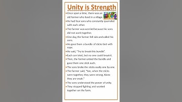 Unity is Strength | Moral Story Unity is Strength | Moral Story for Kids #shorts #ytshorts #unity
