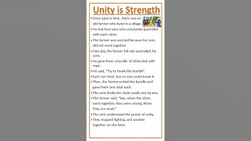 Unity is Strength | Moral Story Unity is Strength | Moral Story for Kids #shorts #ytshorts #unity