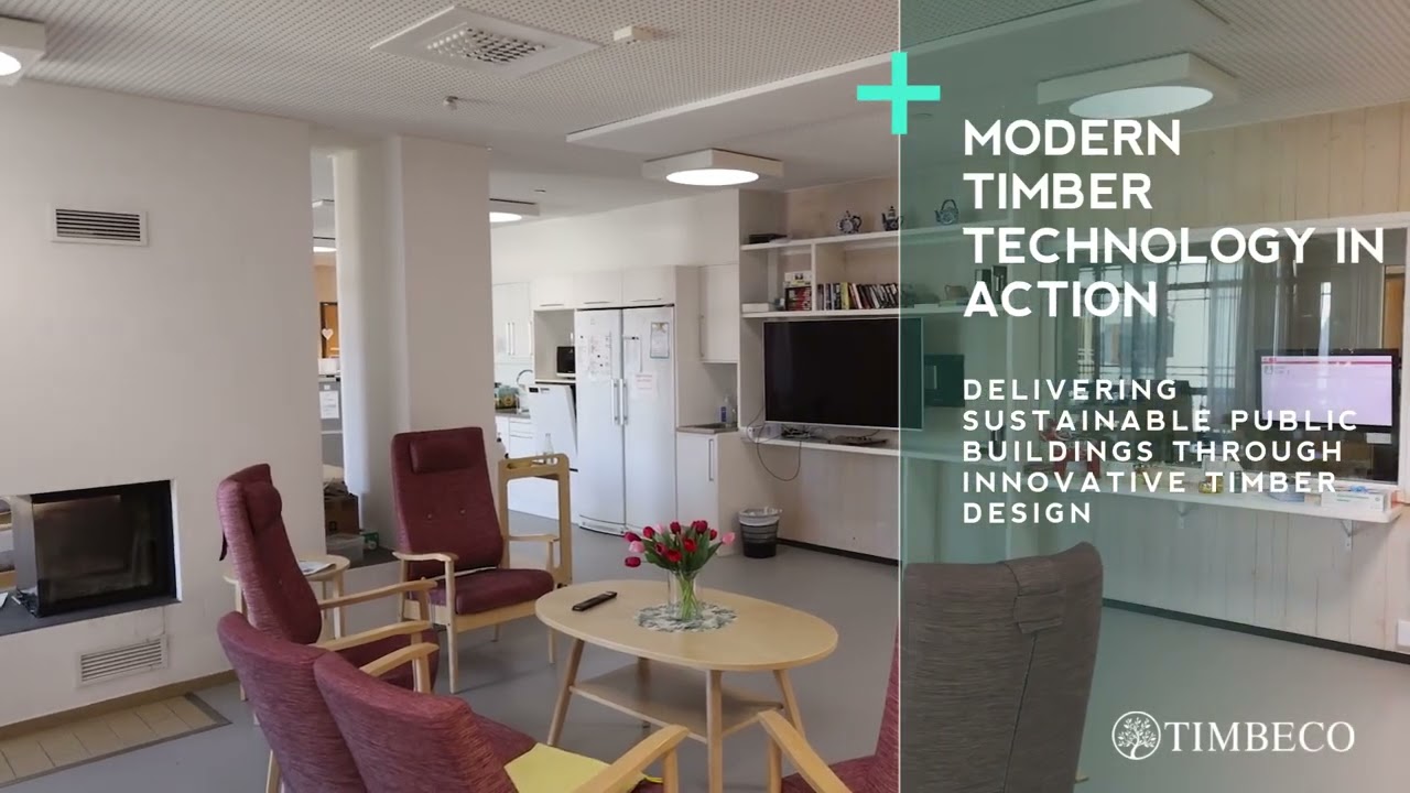 CLT & Timber-Frame Nursing Home in Falun, Sweden