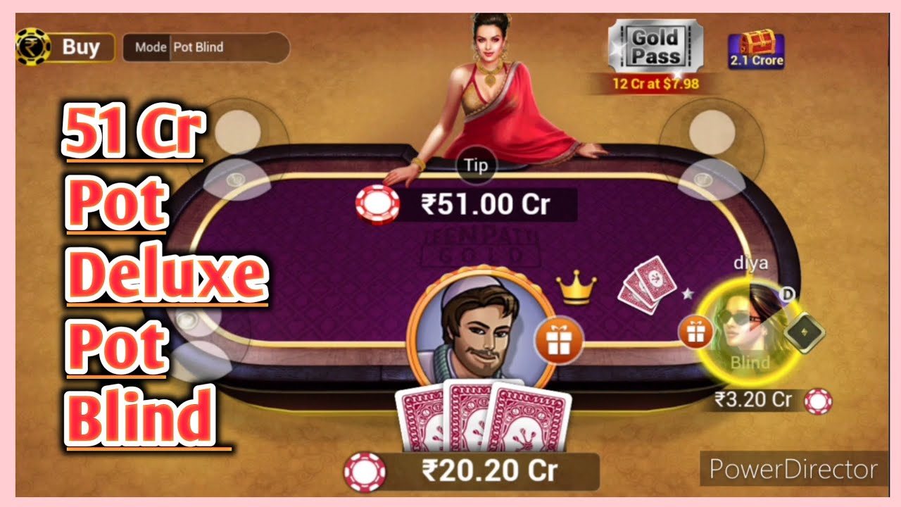 51 Cr Pot 😎 Deluxe Pot Blind Game Play Teenpatti Gold YouTube