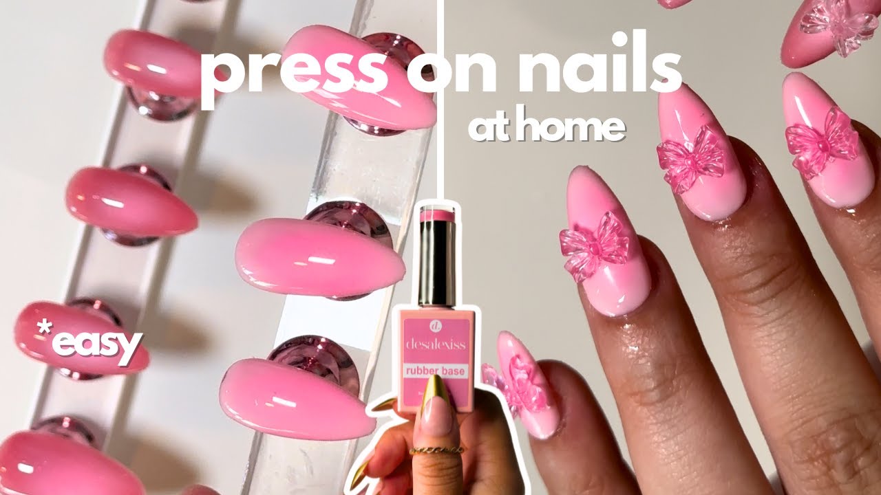 How To Make And Apply Press On Nails + EASY GEL X TUTORIAL - YouTube